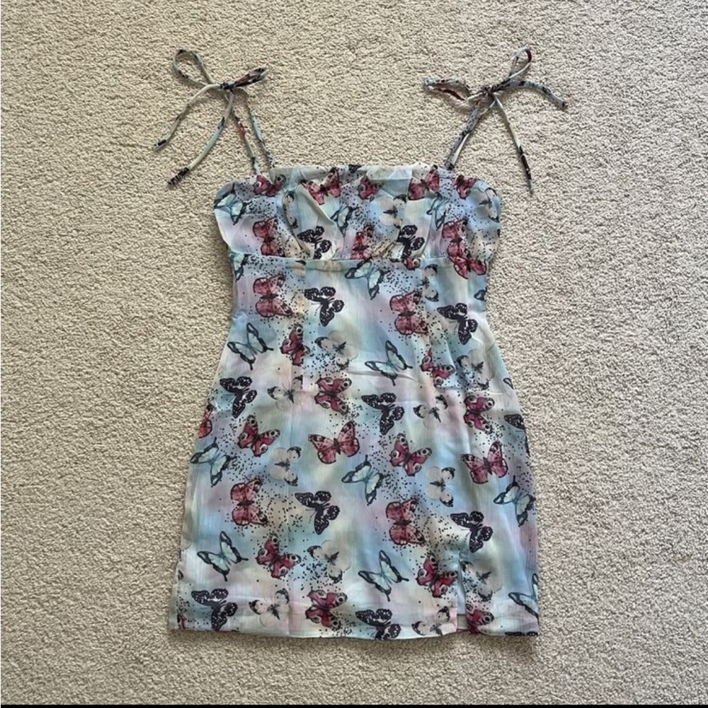 Australian butterfly mini dress
